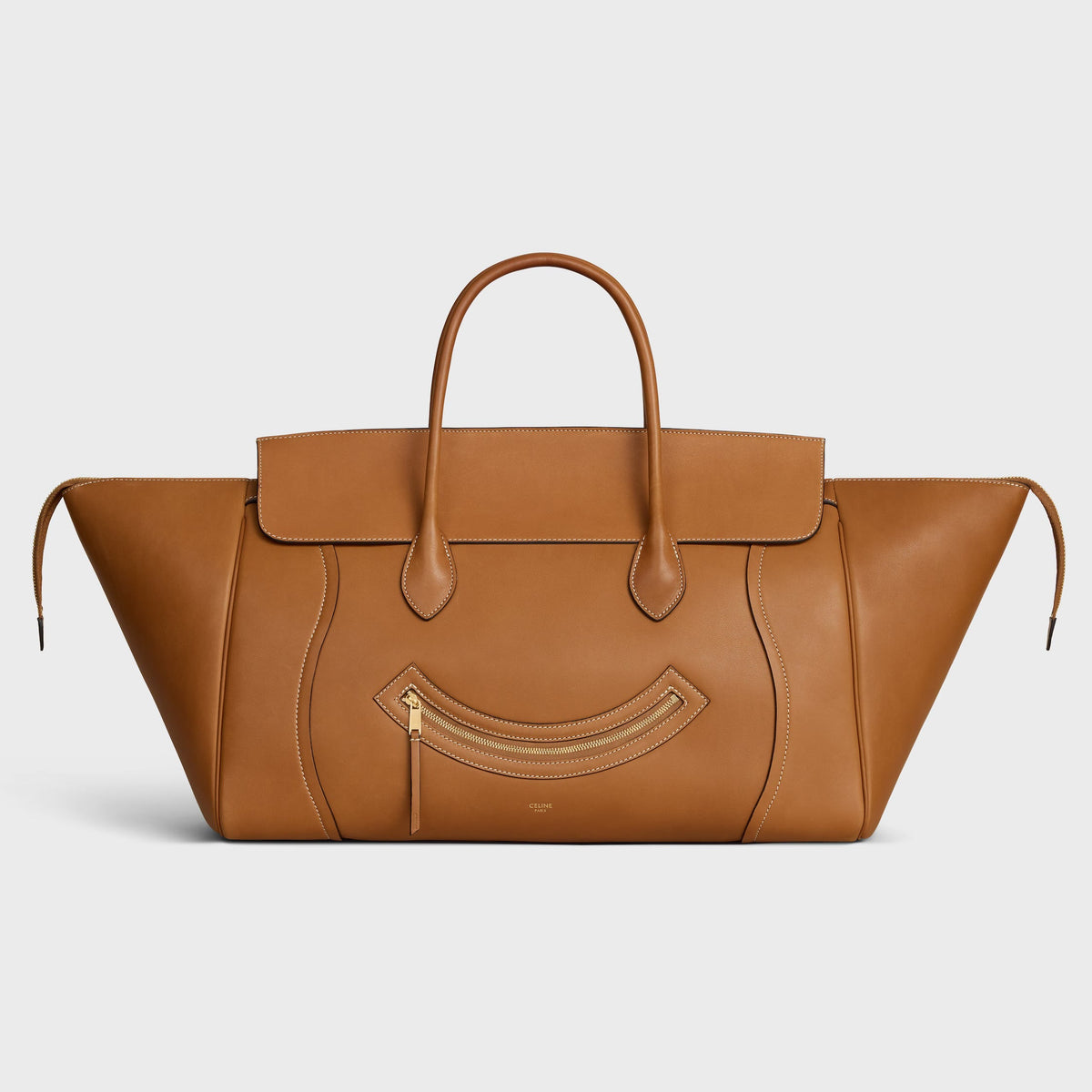 CELINE SMILE LUGGAGE IN SUPPLE SHINY LAMBSKIN