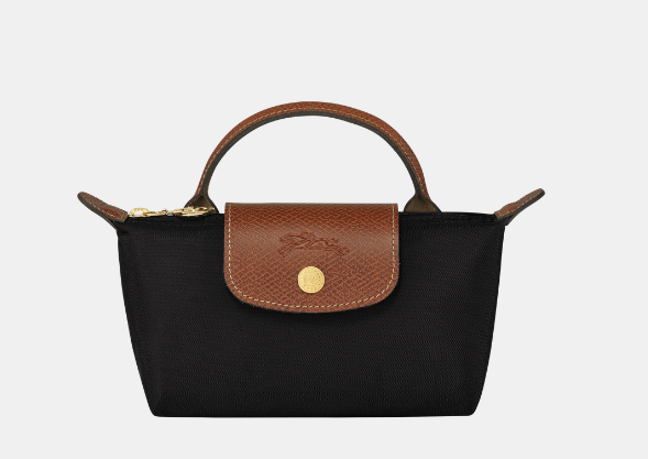 Longchamp Le Pliage Pouch with handle Black