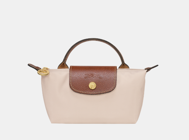 Longchamp Le Pliage Pouch with handle Paper