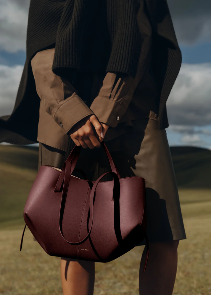 Polene Cyme Mini Edition Textured Black Cherry