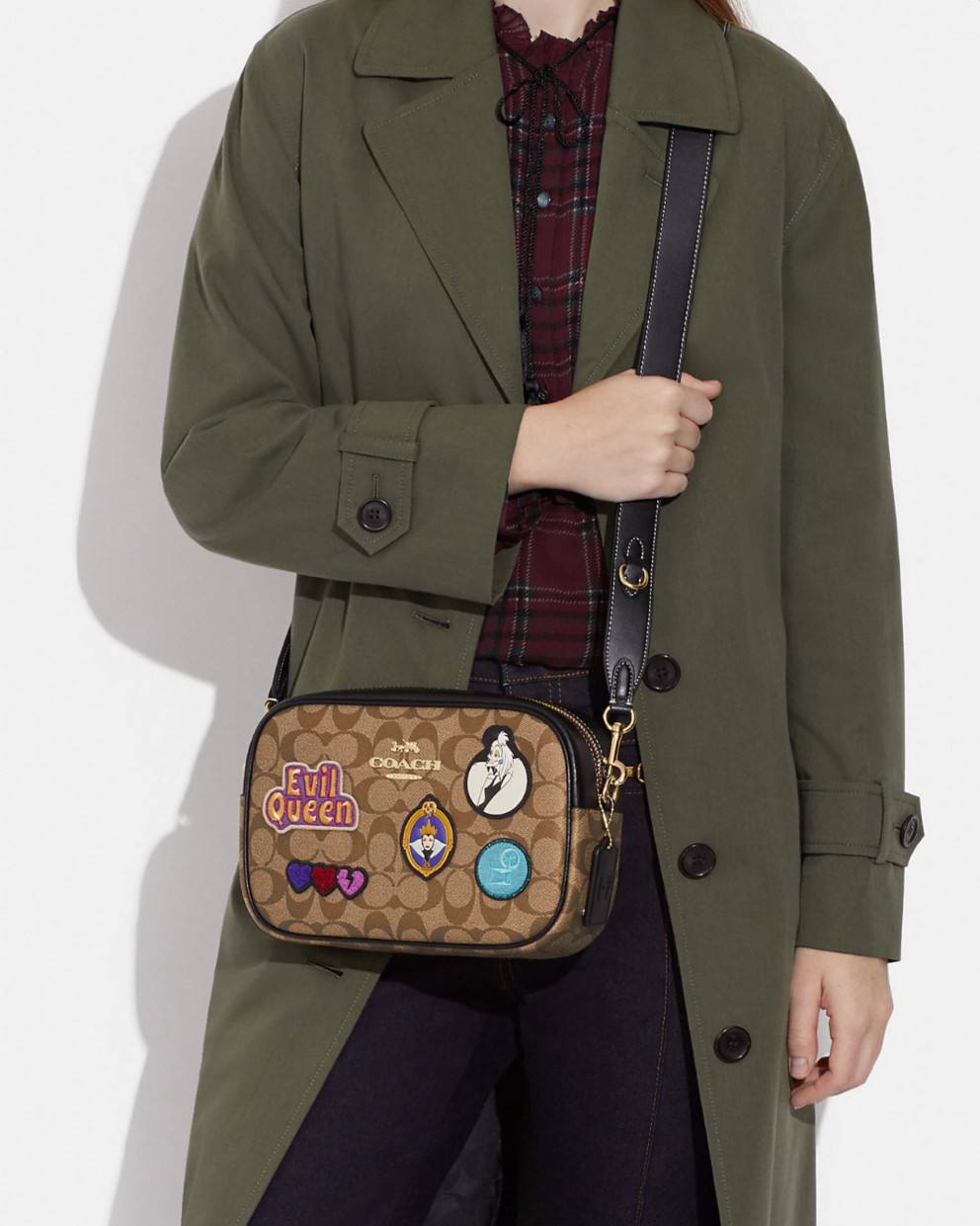 Coach X Peanuts Teri Shoulder Bag In Signature Canvas With Patches, COACH  OUTLET