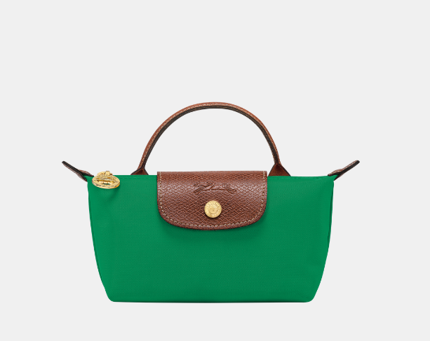 Longchamp Le Pliage Pouch with handle - Green