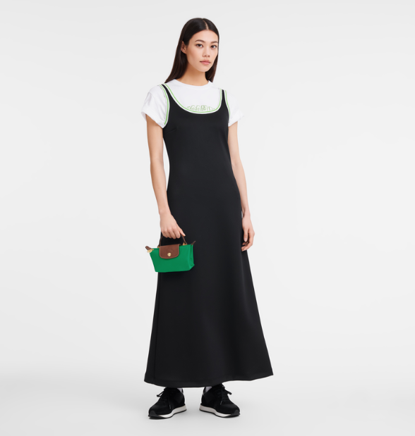 Longchamp Le Pliage Pouch with handle - Green