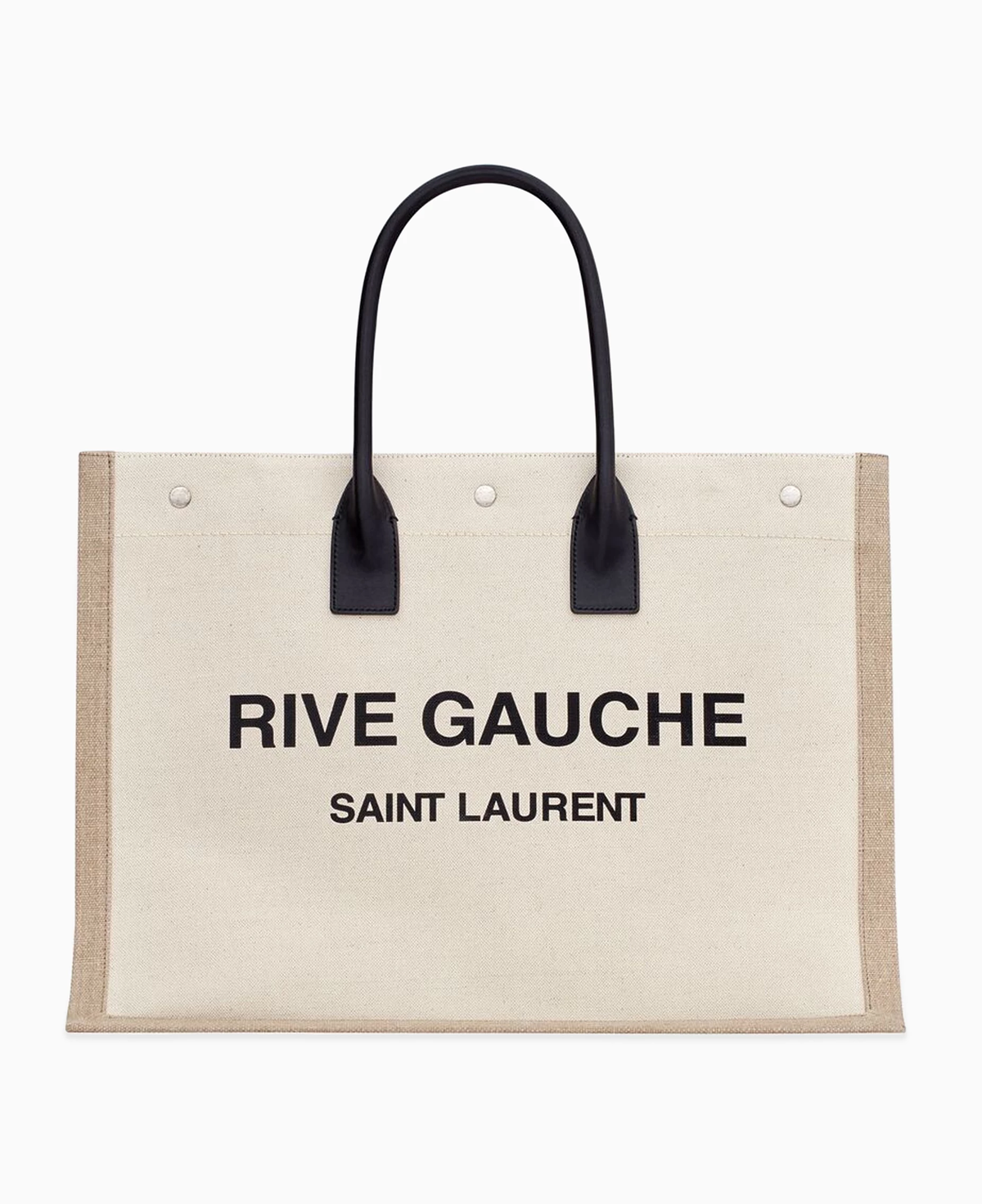 Saint Laurent Rive Gauche recycled canvas with logo bag