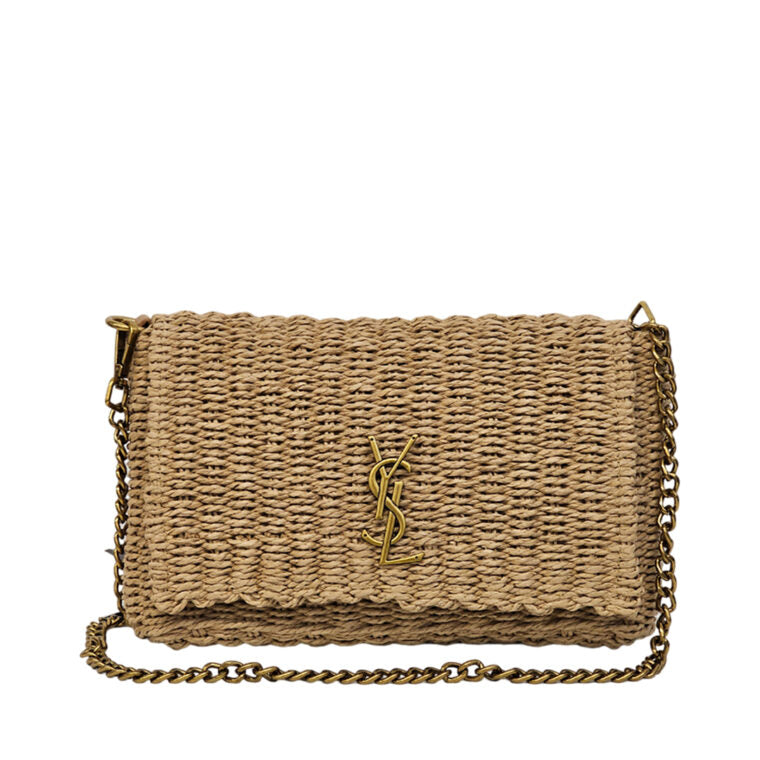 Beach Bag Straw Bag Ysl Straw Clutch SAINT LAURENT Small Panier
