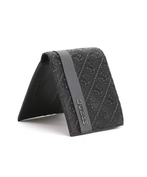 GUESS Logo Leather Multi Pocket Wallet For Men