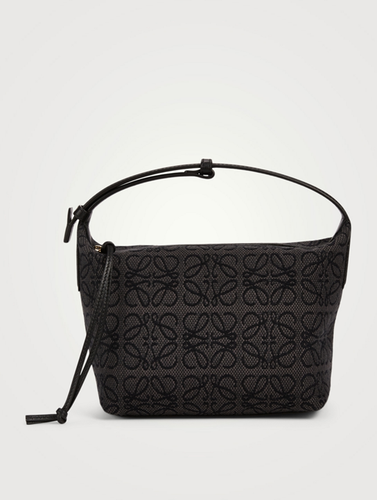 LOEWE Small Cubi Anagram Jacquard Canvas Shoulder Bag