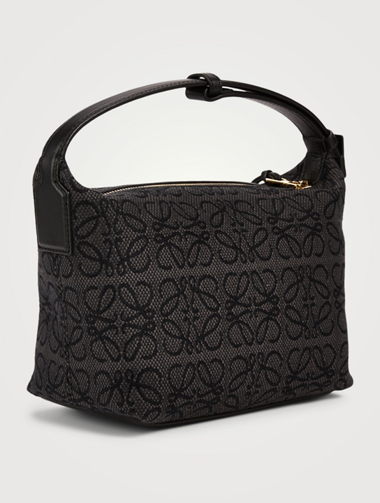 LOEWE Small Cubi Anagram Jacquard Canvas Shoulder Bag