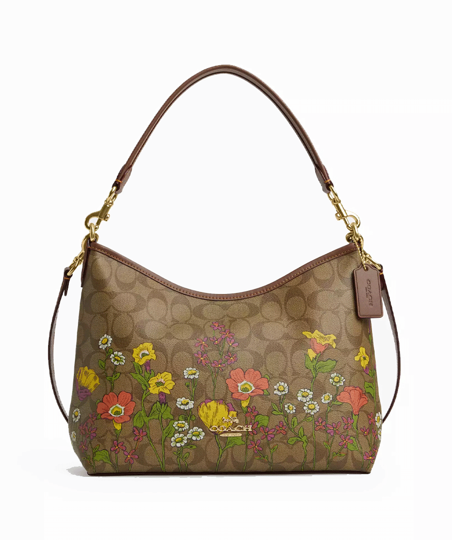 Coach floral bag best sale