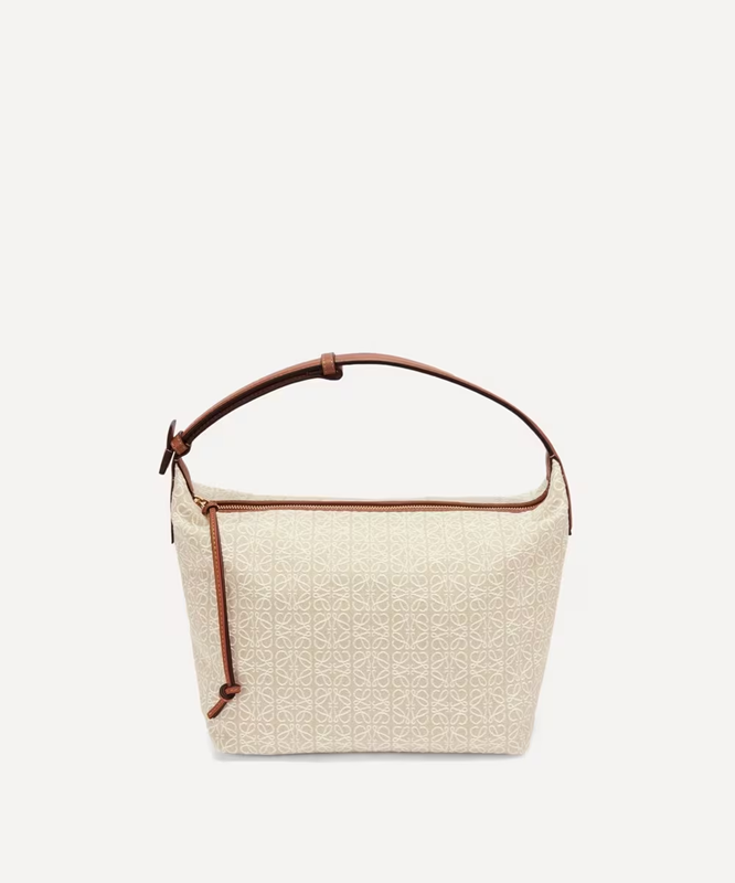 LOEWE Small Cubi Anagram Jacquard Canvas Shoulder Bag