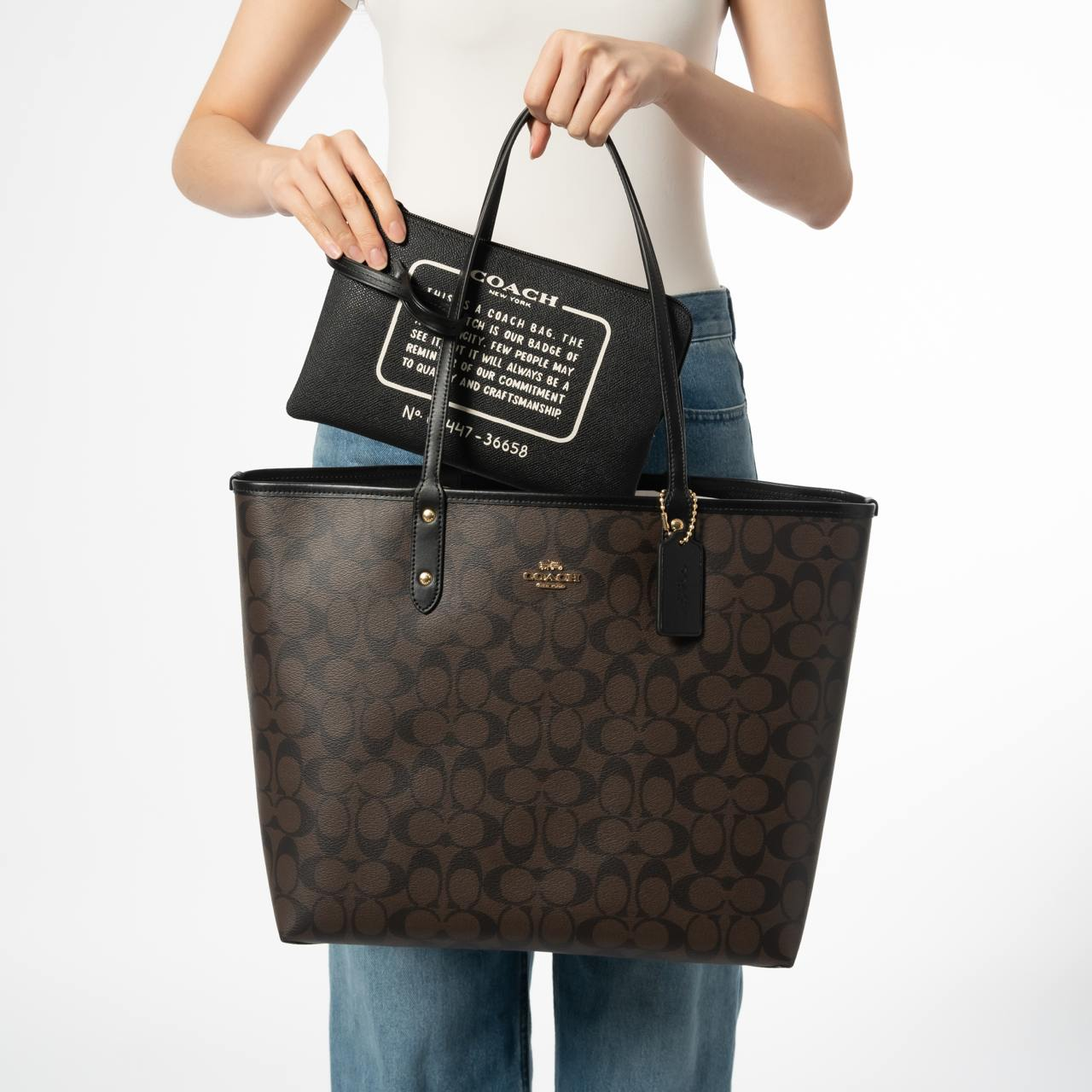 Leather Tote Coach Reversible Buy Coach Nomad Large Tote Bag 32