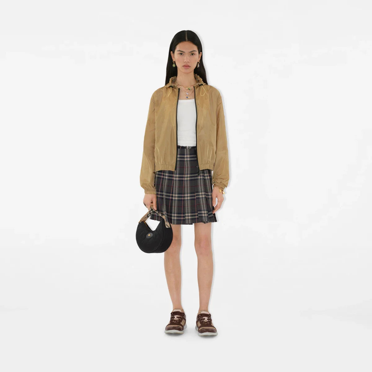 Burberry Horseshoe Small Check crossbody bag