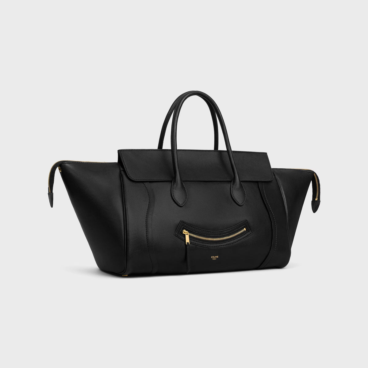 CELINE SMILE LUGGAGE IN SUPPLE SHINY LAMBSKIN