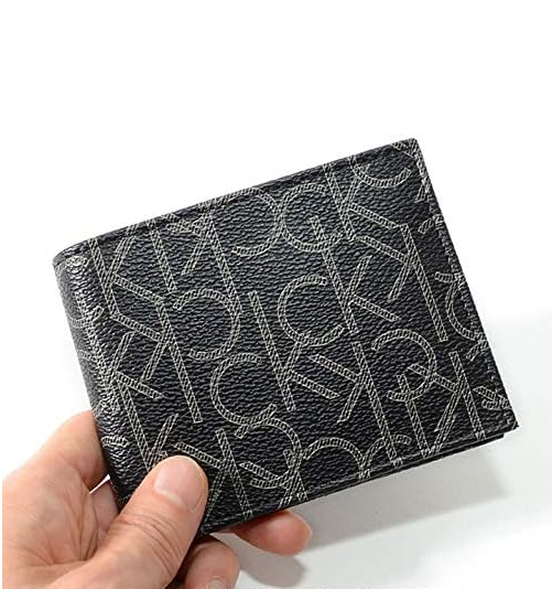 Calvin Klein Leather Billfold with Coin Pocket Wallet