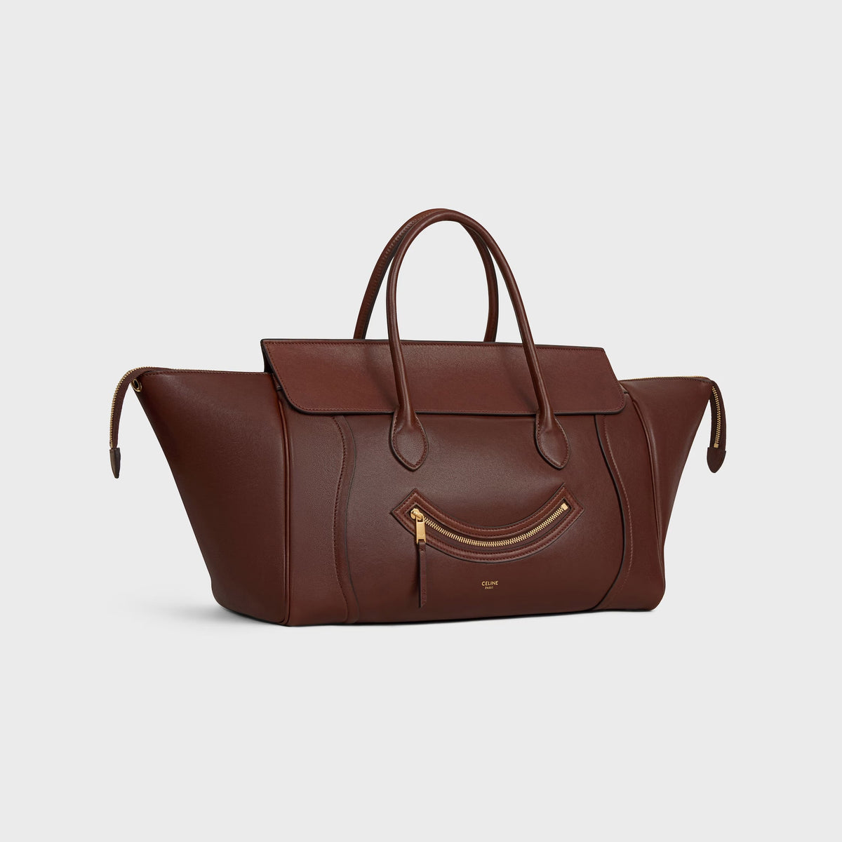 CELINE SMILE LUGGAGE IN SUPPLE SHINY LAMBSKIN