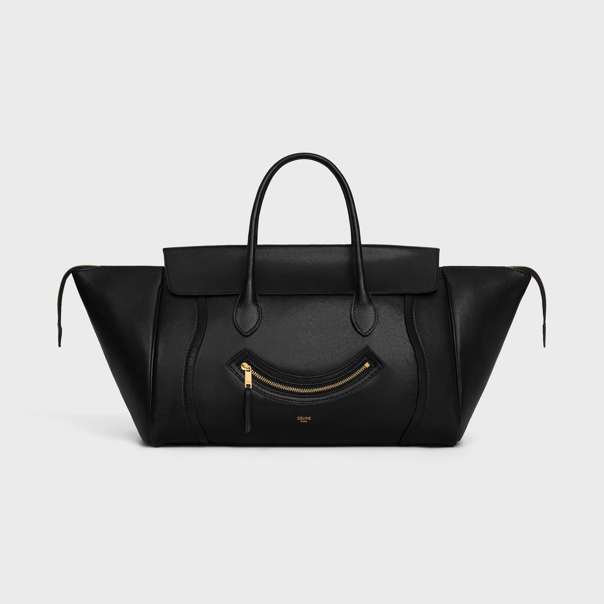 CELINE SMILE LUGGAGE IN SUPPLE SHINY LAMBSKIN