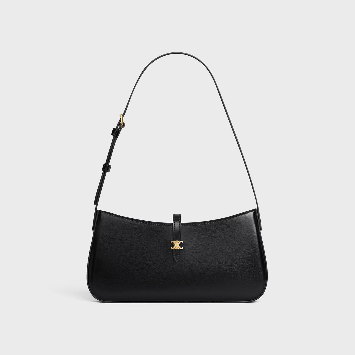 Celine Tina Shoulder Bag In Shiny Calfskin
