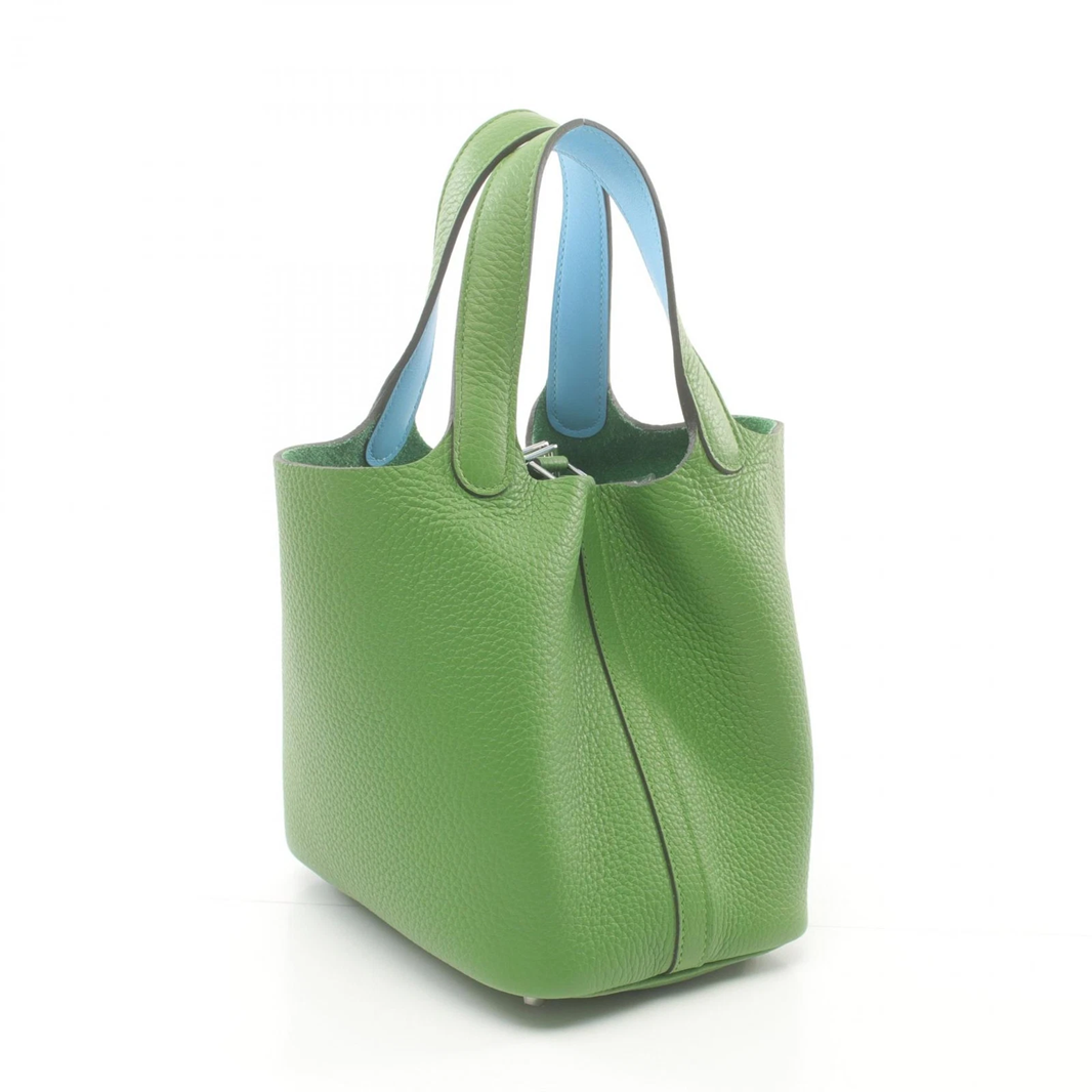 Hermès Picotin Lock 18 Gris Glacier Clemence Bag