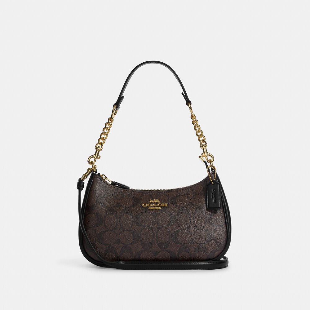 Coach Teri Shoulder Bag In Signature Canvas
