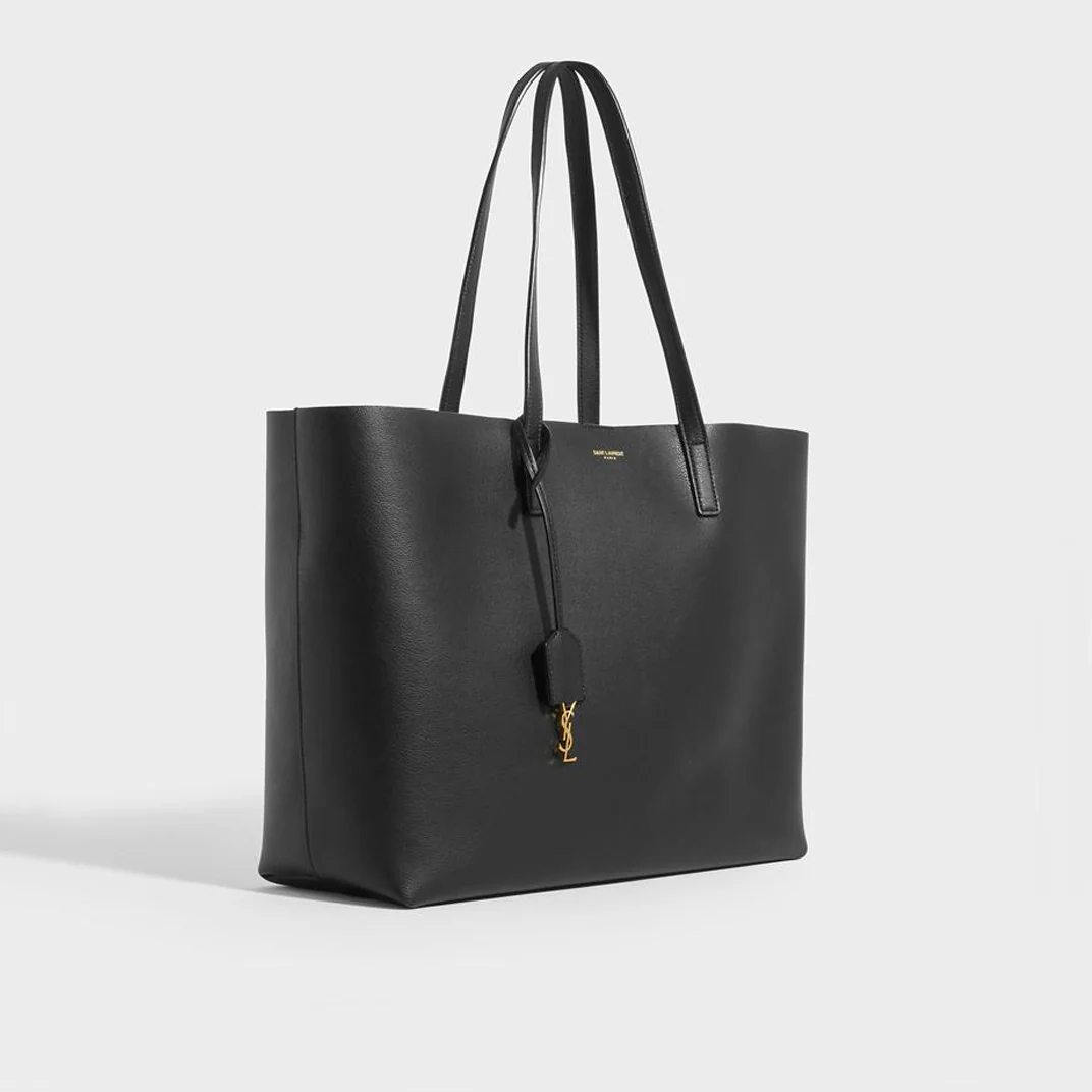 Ysl large leather shopper tote sale