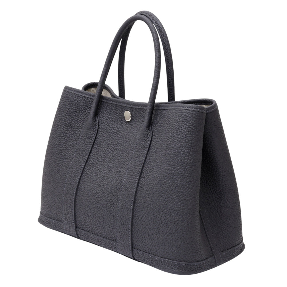 Hermes Garden Party TPM Negonda Ardoise Silver hardware K stamp
