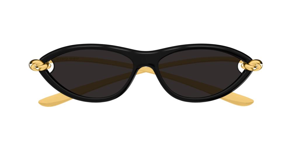 Bottega Veneta Black Cat Eye Sunglasses