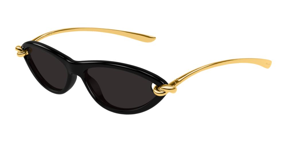 Bottega Veneta Black Cat Eye Sunglasses