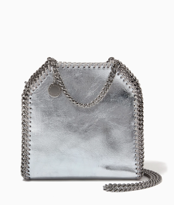 Stella McCartney Falabella Tiny Tote in Metallic Eco Leather