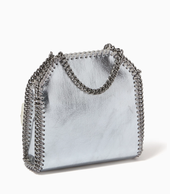 Stella McCartney Falabella Tiny Tote in Metallic Eco Leather