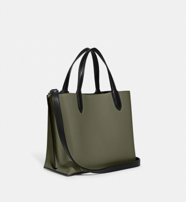 Coach Willow Tote 24 In Colorblock With Signature Canvas