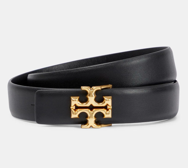 Tory Burch Eleanor logo leather belt