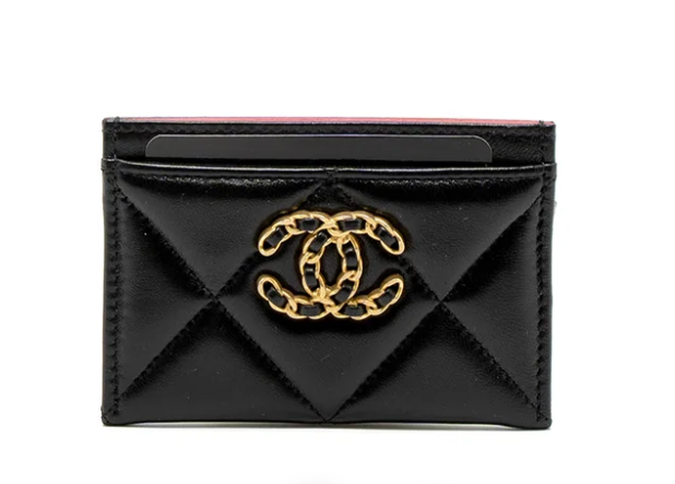 Chanel Quilted Leather 19 Card Holder