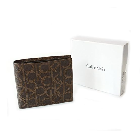 Calvin Klein Leather Billfold with Coin Pocket Wallet