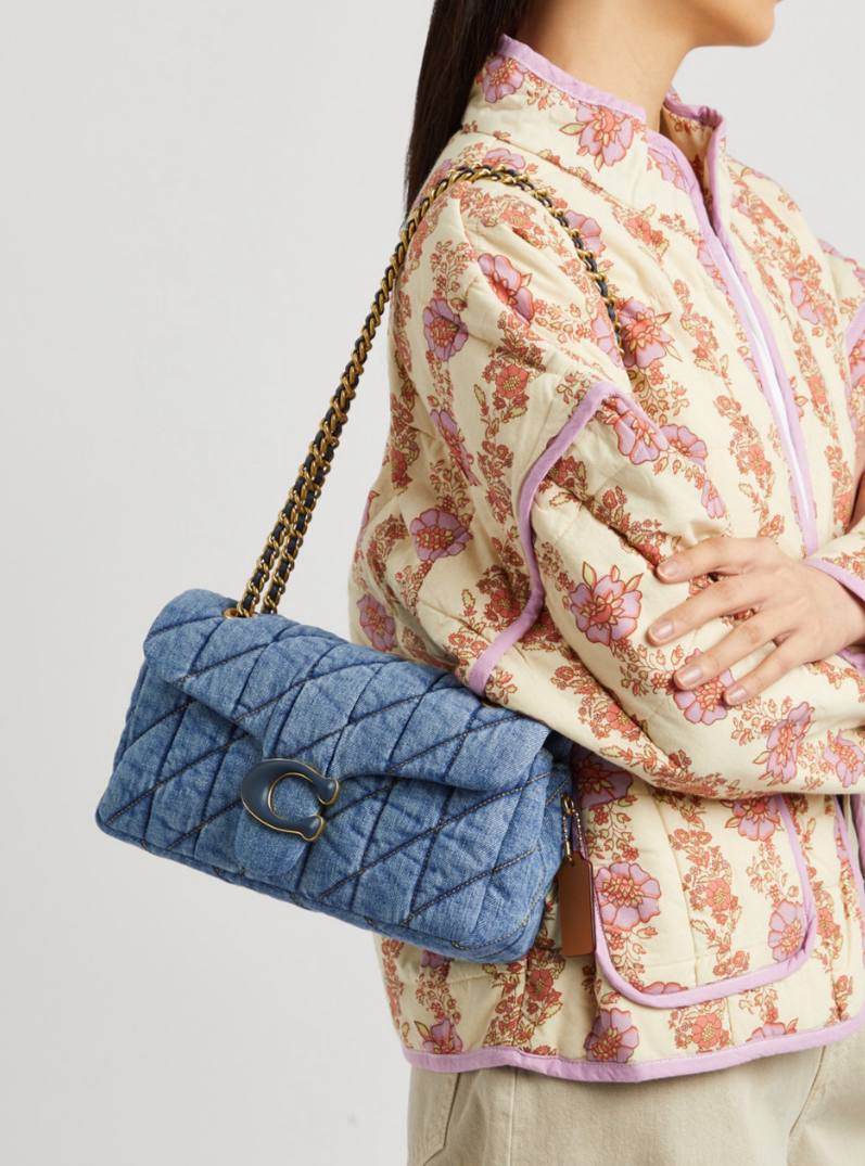 Coach Tabby 26 quilted denim shoulder bag