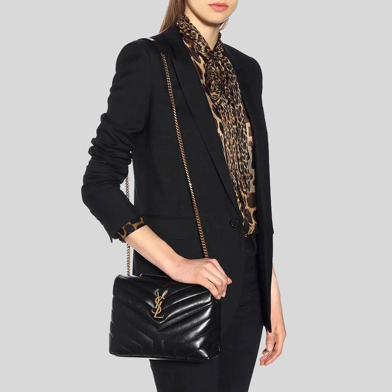 SAINT LAURENT Loulou Medium leather shoulder bag