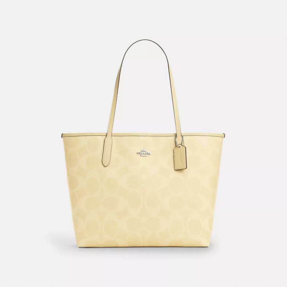 Coach City Tote Bag In Signature Canvas
