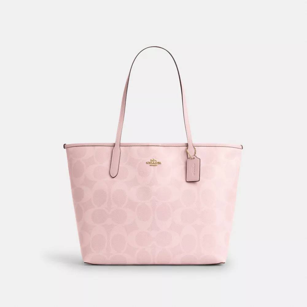 Coach City Tote Bag In Signature Canvas