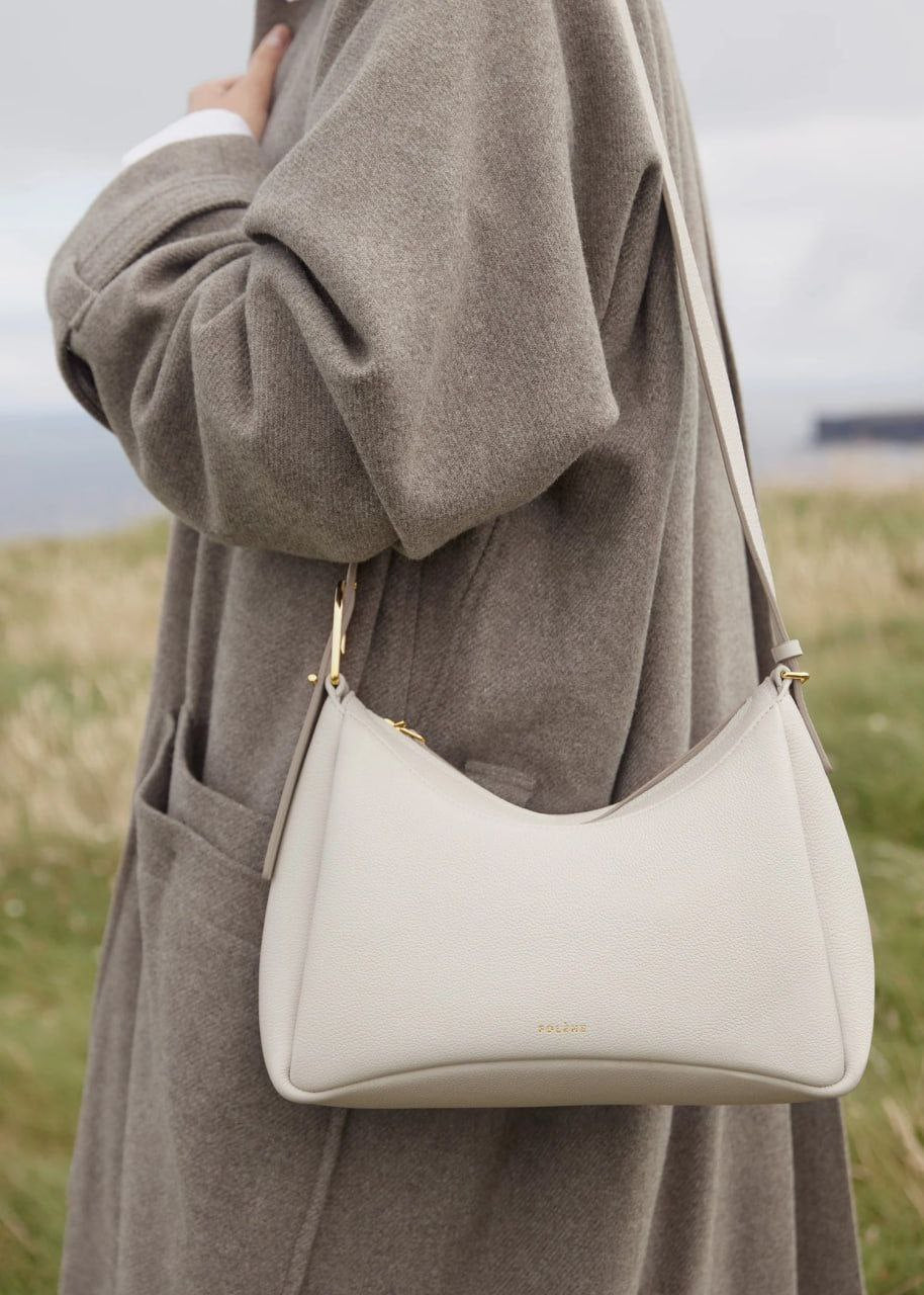 Polene UMI Crossbody Bag in White