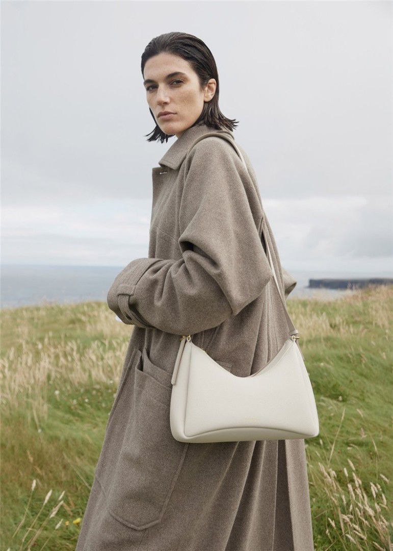 Polene UMI Crossbody Bag in White