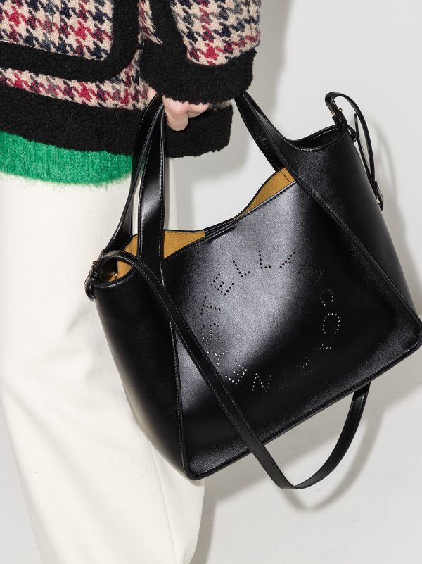 Stella McCartney Stella Logo Grainy Alter Mat Crossbody Bag