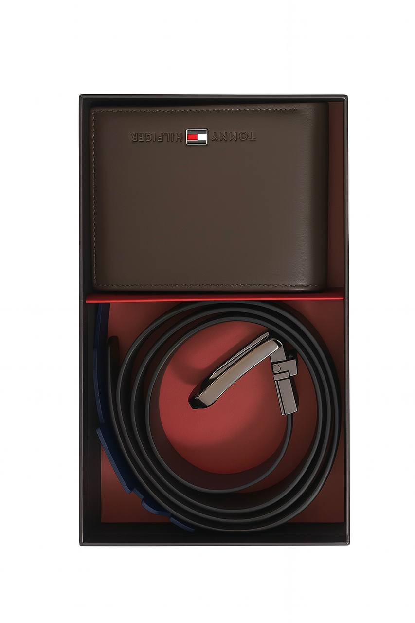 Tommy Hilfiger Wallet & Belt Set for Men