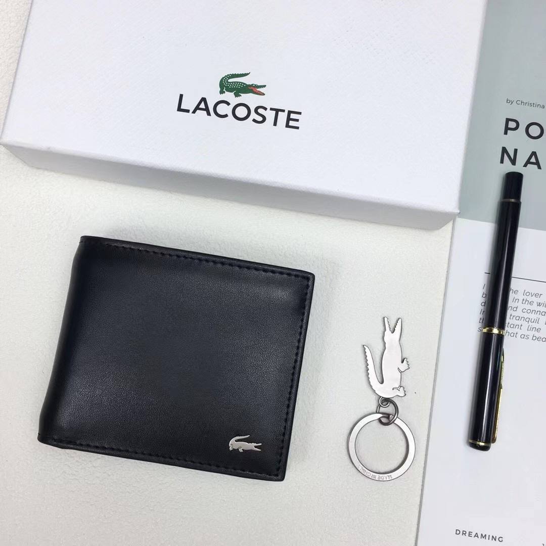Lacoste Wallet & Key Chain for Men
