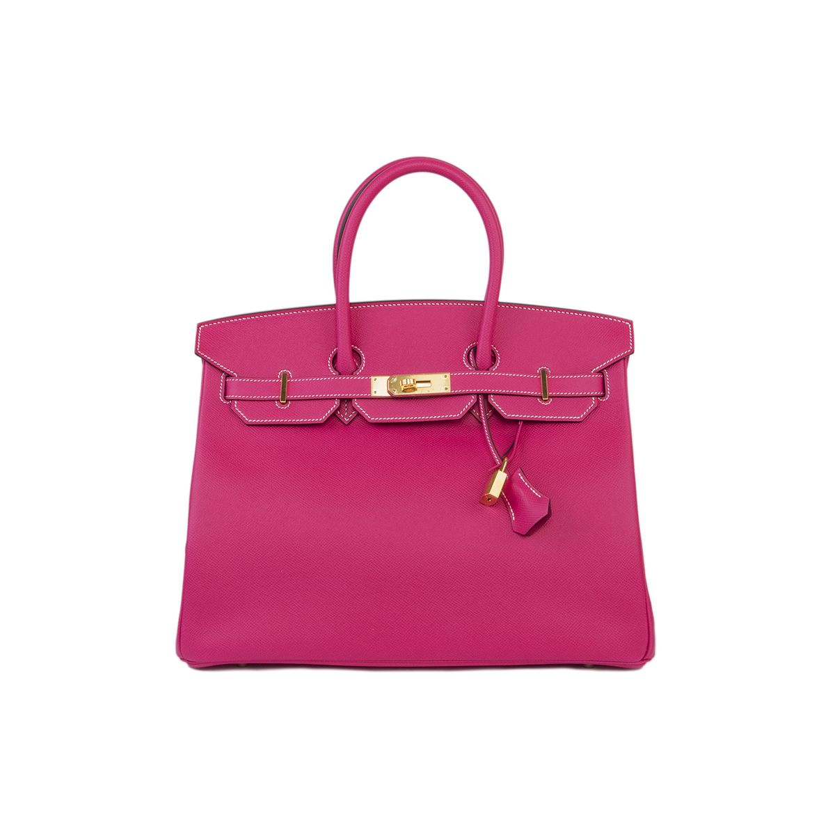 Hermรจs Birkin Hot Pink Leather Gold Hardware