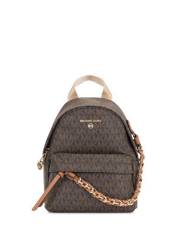 Michael Kors Small Rhea Monogram print backpack