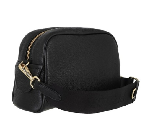Prada Logo Camera Bag Leather Black - Puzzles Egypt