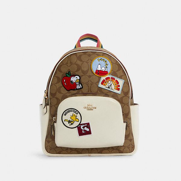 Coach Peanuts Court Backpack In Signature Canvas - Puzzles Egypt