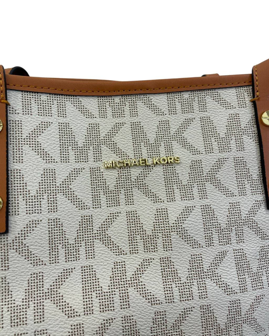 Michael Kors Jet Set Travel in Signature Coated Monogram Large Logo - Puzzles Egypt