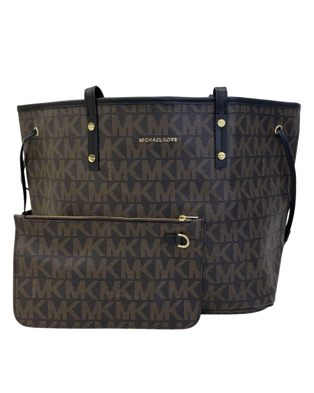 Michael Kors Jet Set Travel in Signature Coated Monogram Large Logo - Puzzles Egypt