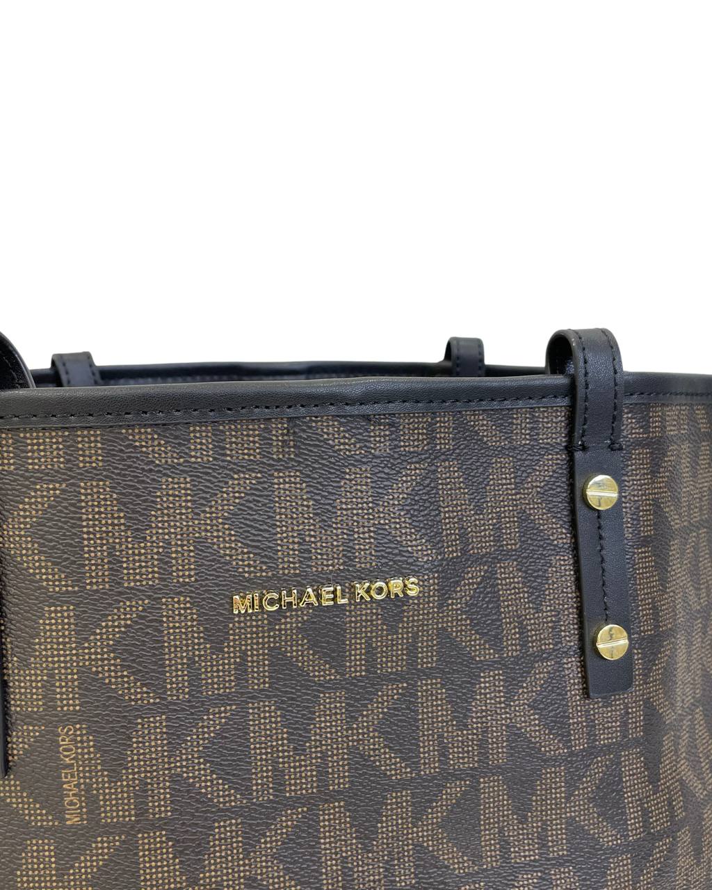 Michael Kors Jet Set Travel in Signature Coated Monogram Large Logo - Puzzles Egypt
