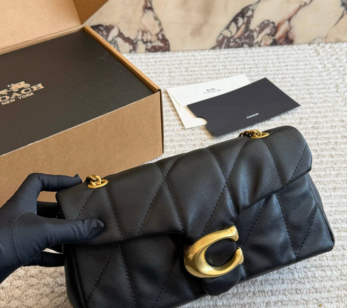 Coach Tabby Quilted Shoulder Bag With Chain